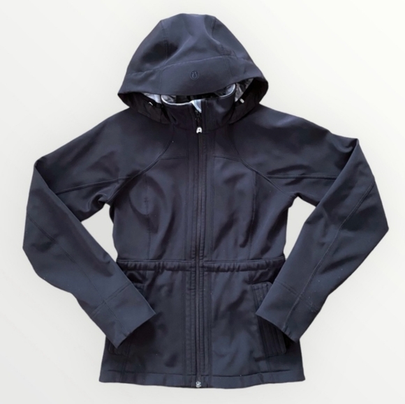 RARE LULULEMON EMBARK SOFTSHELL WATERPROOF JACKET SIZE 4 SMALL - Picture 2 of 9